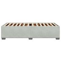 Bedframe zonder matras 90x190 cm fluweel lichtgrijs - thumbnail