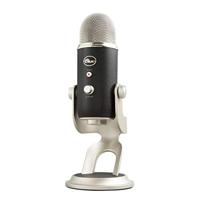 Blue Yeti USB Microfoon voor Opname, Streaming, Gaming, Podcasting, Condensator-Mic voor Laptop of Computer, PC en Mac, Blue VO!CE Effecten, Verstelbare Standaard, Plug and Play - Zwart zilver - thumbnail