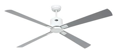 CasaFan ECO NEO III 152 WE-WE/LG WiFi Flügel Weiß/Lichtgrau Plafondventilator 27 W (Ø x h) 152 cm x 360 mm Wit Met afstandsbediening, Timer, Met wintermodus,