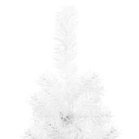 VidaXL Kunstkerstboom half met standaard smal 240 cm wit - thumbnail