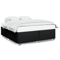 Bedframe zonder matras stof zwart 180x200 cm - thumbnail