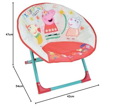 FUN HOUSE Peppa Pig Moon seat - Opvouwbaar - H.47 x B.54 x D.42 cm - Voor kinderen