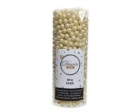 Kralenketting plastic 10 cm creme Kerst Decoris - Decoris - thumbnail