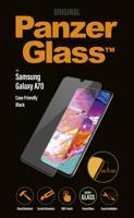 Pantserglas displaybescherming voor Samsung Galaxy A70, zwart - thumbnail