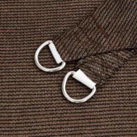 Zonnezeil 160 g/m² trapezium 4/5x4 m HDPE bruin - thumbnail