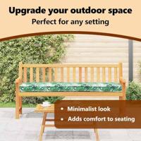 VidaXL Palet kussen groen bladpatroon 180 x 40 x 8 cm oxford stof - thumbnail