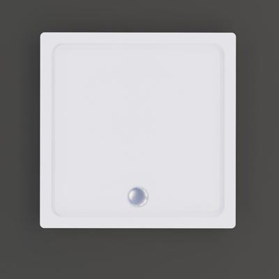 Douchebak BWS Racer Vierkant Acryl 90x90 cm Wit Inclusief Plint
