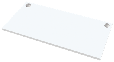 Fellowes bureaublad, ft 160 x 80 cm, wit