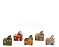 Kersthuisje LED 14,2cm Assorti 1st - thumbnail