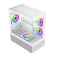 PC-behuizing (zonder voeding) - XIGMATEK - Alphard M Arctic - Mini Tower - M-ATX-vormfactor - 4x120mm A-RGB - Wit - thumbnail