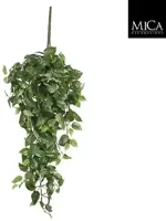 Mica Decorations kunst hangplant scindapsus 80cm groen - thumbnail
