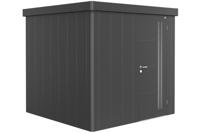 Biohort Neo 2B metalen tuinhuis enkele deur donkergrijs 236x236 cm- Plat dak- Metaal- Biohort - thumbnail