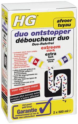 Ontstopper hg duo 2x500ml