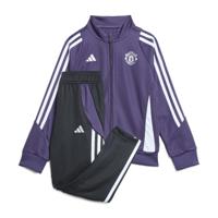 adidas Manchester United Trainingspak Full-Zip 2025-2026 Peuters/Kleuters Paars Zwart Wit - thumbnail