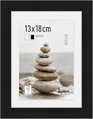 Nielsen Design Nielsen fotolijst 8988001 apollon zwart 13x18 / 10x15 cm