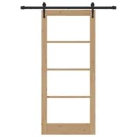 Schuifdeur ORKDAL Bruin 86 x 198.5 cm Hout en metaal - thumbnail