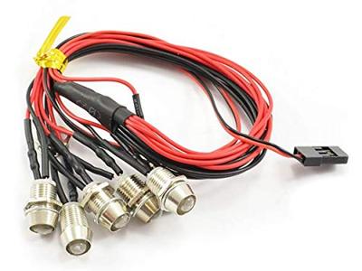 Fastrax Verlichting set met aluminium houders & 6 LEDs - Wit