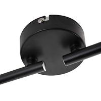 QAZQA Moderne spot 4-lichts zwart met gouden binnenkant - Buell - thumbnail