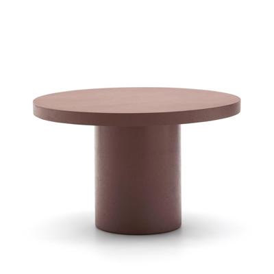 Kave Home Aiguablava tuintafel Ø120 cm cement Terracotta