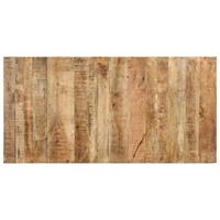 VidaXL Eettafel 160x80x76 cm ruw mangohout - thumbnail