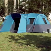 VidaXL Tunneltent 16-persoons waterdicht blauw - thumbnail