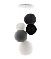 Cotton Ball Lights vijfvoudige hanglamp grijs - Shades of Grey (5-Deluxe) - thumbnail
