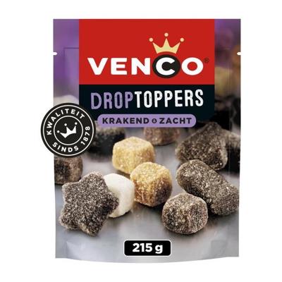 Venco - Droptoppers Krakend Zacht - 10x 215g