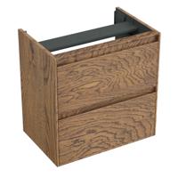 Onderkast Forzalaqua Reno 59.5x39.5x60 cm 2 La Softclose Eiken Castle Brown Forzalaqua - thumbnail