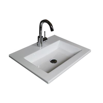 Badmeubelset Aquasplash Salt 60x39 cm Greeploos 2 Lades Met Wastafel Acryl 1 Kraangat Whisky Oak Aquasplash