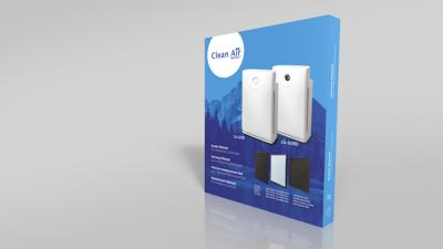 Clean Air Optima Optima vervangilter CA509/CA509D Koolstoffilter Zwart