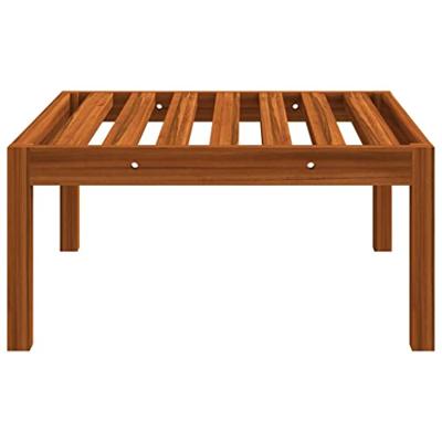 Tuinvoetenbank met kussen massief acaciahout