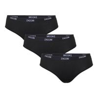 Zaccini Dames Hipsters 3-pack Black-S - thumbnail