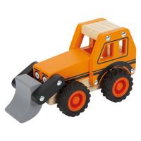 Small Foot - houten graafmachine oranje - thumbnail