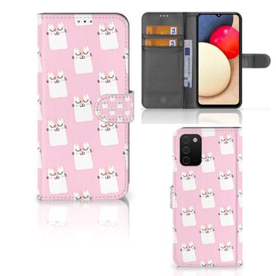 Samsung Galaxy A03s | Telefoonhoesje | Met pasjeshouder | Sleeping Cats