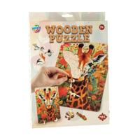 Moxy Houten puzzel giraffe unieke vormen - thumbnail