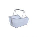 Basil cento tech fiber nordlicht mik - fietsmand - achterop - blauwzilver - thumbnail