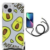 iPhone 14 Stevig | Bumper Hoesje | Avocado Singing - thumbnail