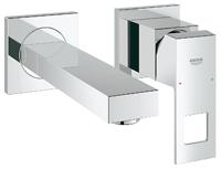 Grohe Eurocube afdekset voor 2-gats wandkraan 17 cm Chroom - thumbnail