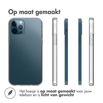 Accezz Clear Backcover iPhone 12 Pro Max Telefoonhoesje Transparant