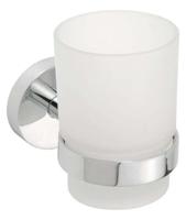 Bekerhouder Sapho X-Round Hangend 7x10 cm Chroom / Melkglas Sapho - thumbnail