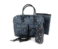 Luiertas verzorgingstas LEOPARD LOVE zwart - thumbnail