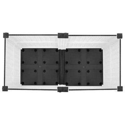 VidaXL Plantenbak verhoogd 80x40x38 cm polypropeen