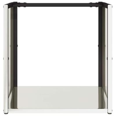 Brandhoutrek 40x40x40 cm roestvrij staal