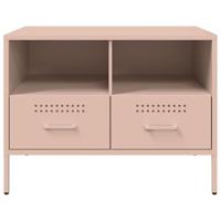 Tv-meubel 68x39x50,5 cm staal roze - thumbnail