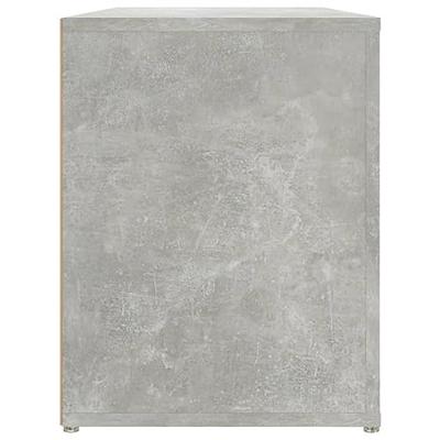 Schoenenrek 100x35x45 cm bewerkt hout betongrijs