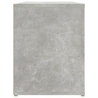 Schoenenrek 100x35x45 cm bewerkt hout betongrijs - thumbnail