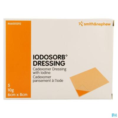 Iodosorb Dressing 10g 6x 8cm 5 66001292