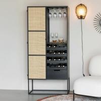 ZILT Wijnkast 'Richie' Webbing, Voor 16 flessen - thumbnail