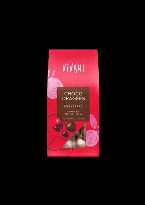 Vivani Choco dragees cranberry bio 75 Gram