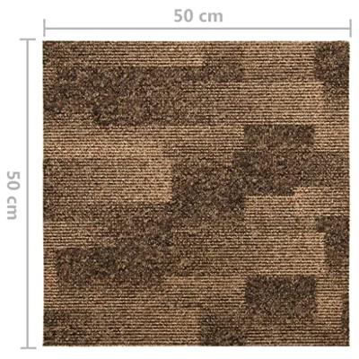VidaXL Tapijttegels 20 st 5 m² bruin
